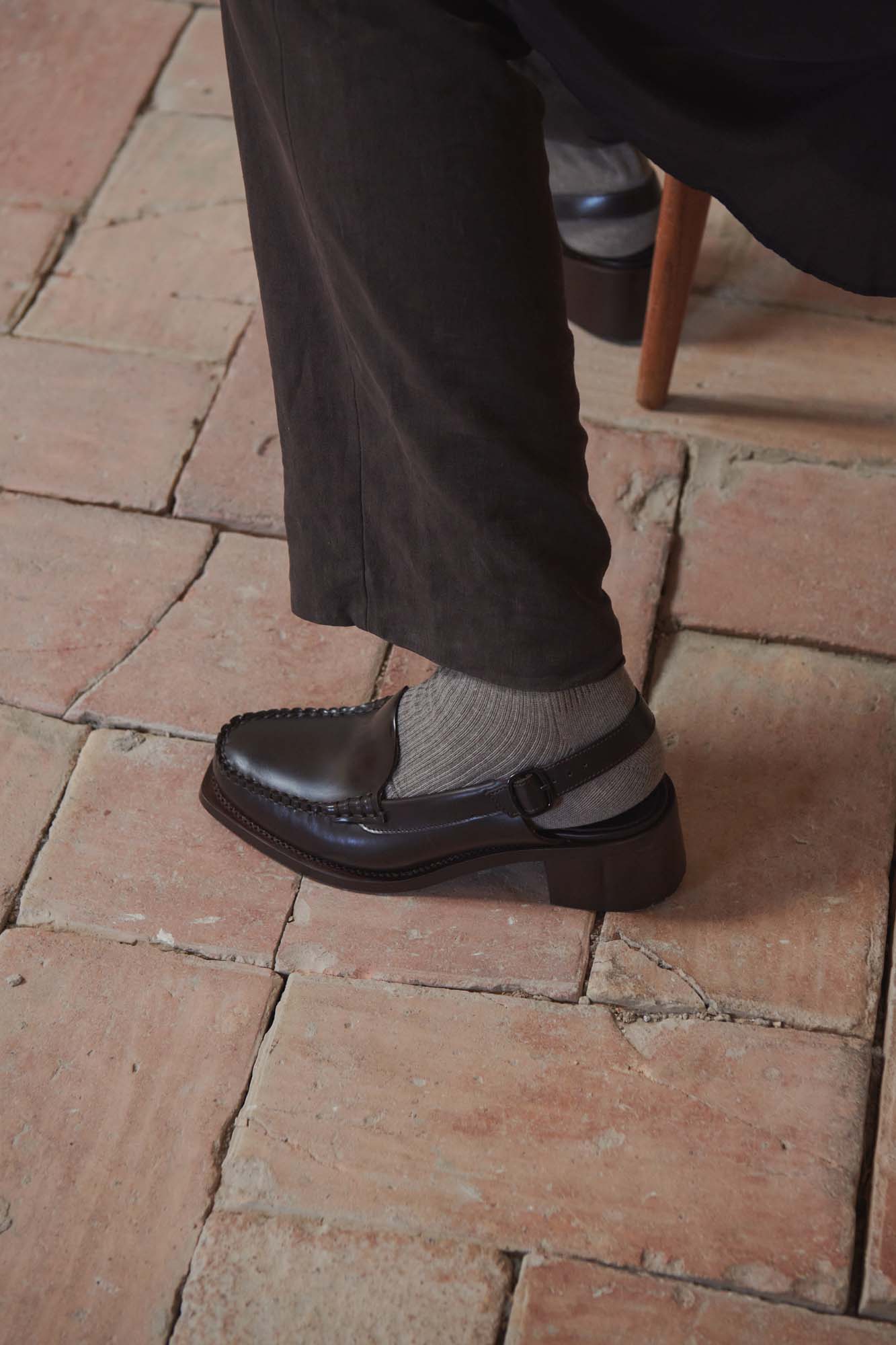 22SS[HEREU]LLAUT - Slingback Loafer Sandalサンダル 靴・シューズ