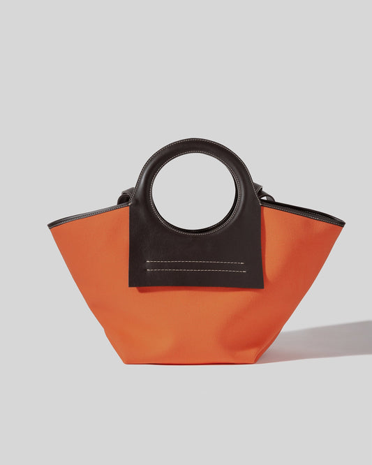 Leather handbag Hereu Orange in Leather - 31163626