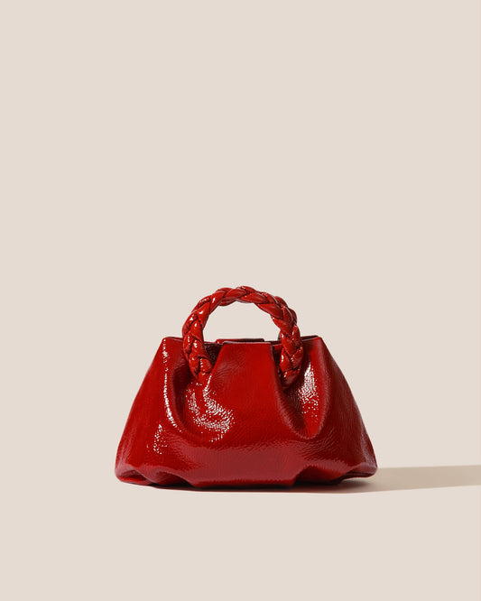 Hereu Bombon small leather tote bag, Red