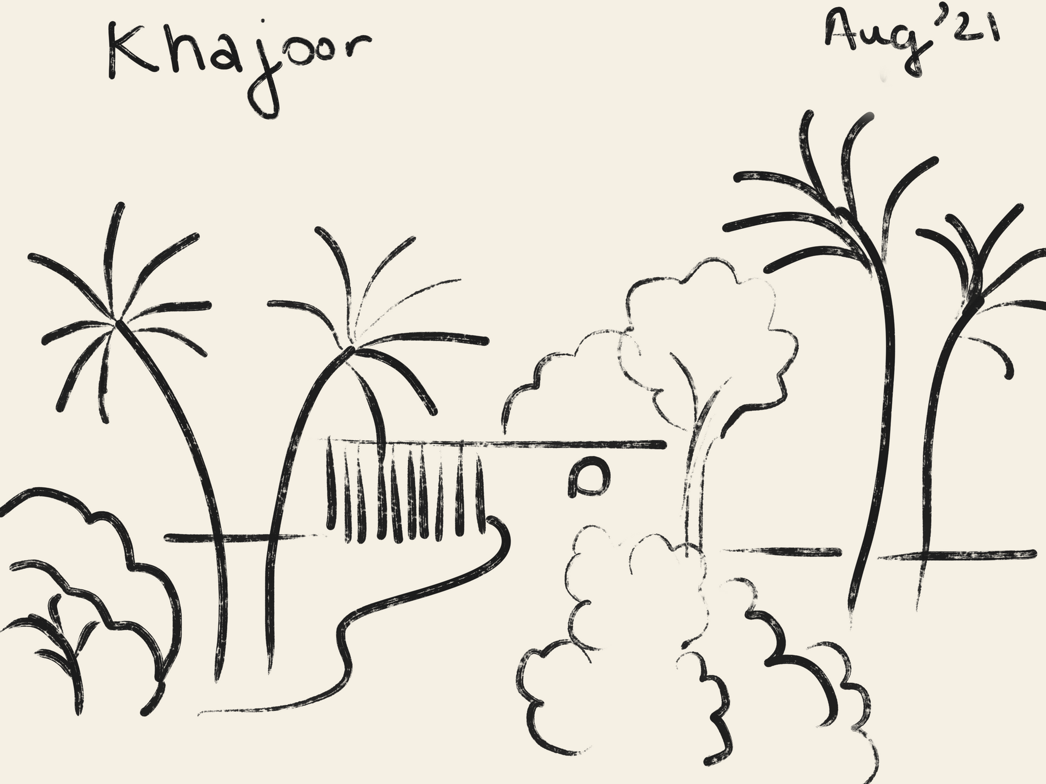 Khajoor Sketch from our Founder's journal