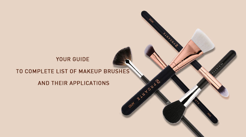 list of makeup brushes