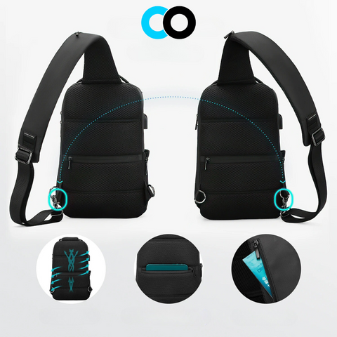 Bolsa de Ombro Multifuncional com Design Minimalista - CrossBag