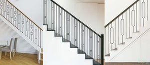 USA Made Wood Railings & Stairs with Metal Iron Railings – StepUP Stair ...