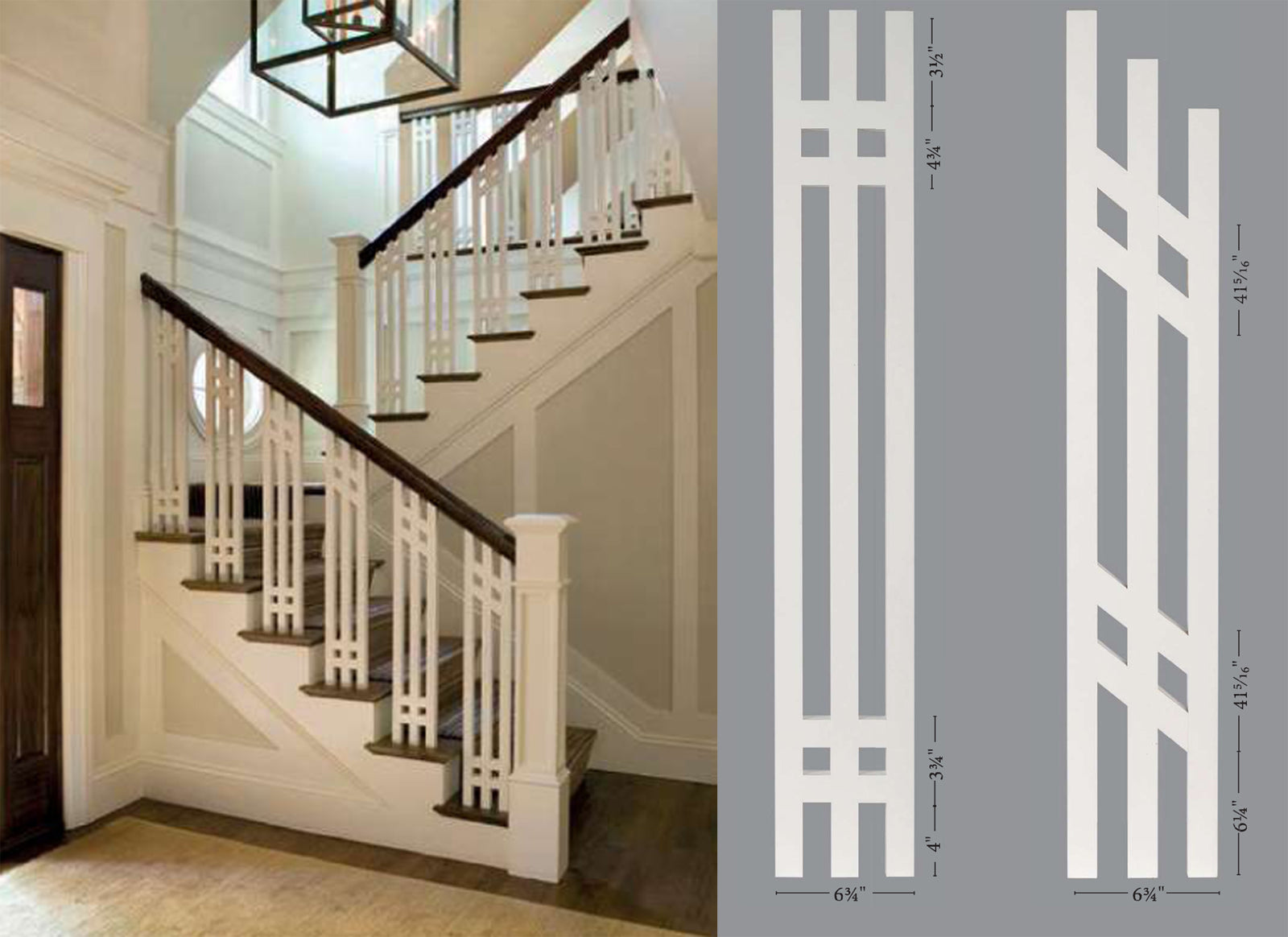 Harborside Mission Prairie Baluster Panels and Staircase
