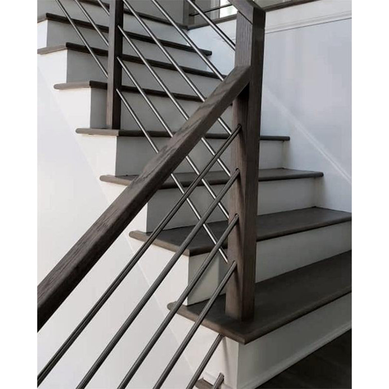 Pack of 6 AXXYS Contemporary Metal Spindles Brushed Nickel Stair or ...