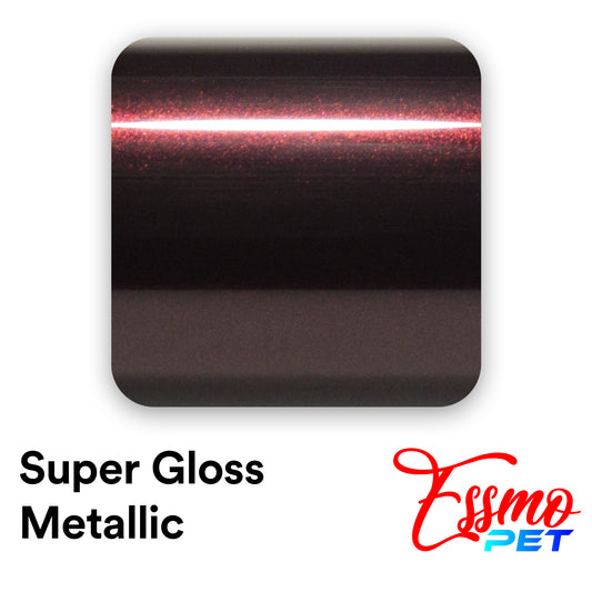 PET Super Gloss Metallic Platinum Silver Vinyl Wrap