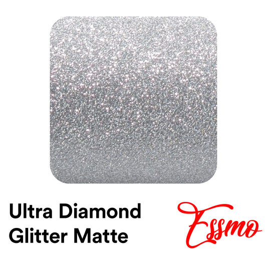 Ultra Diamond Glitter Matte Black Vinyl Wrap – Essmovinyl