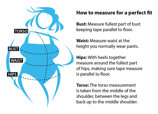 Women's Size Chart, How to Measure Your Body