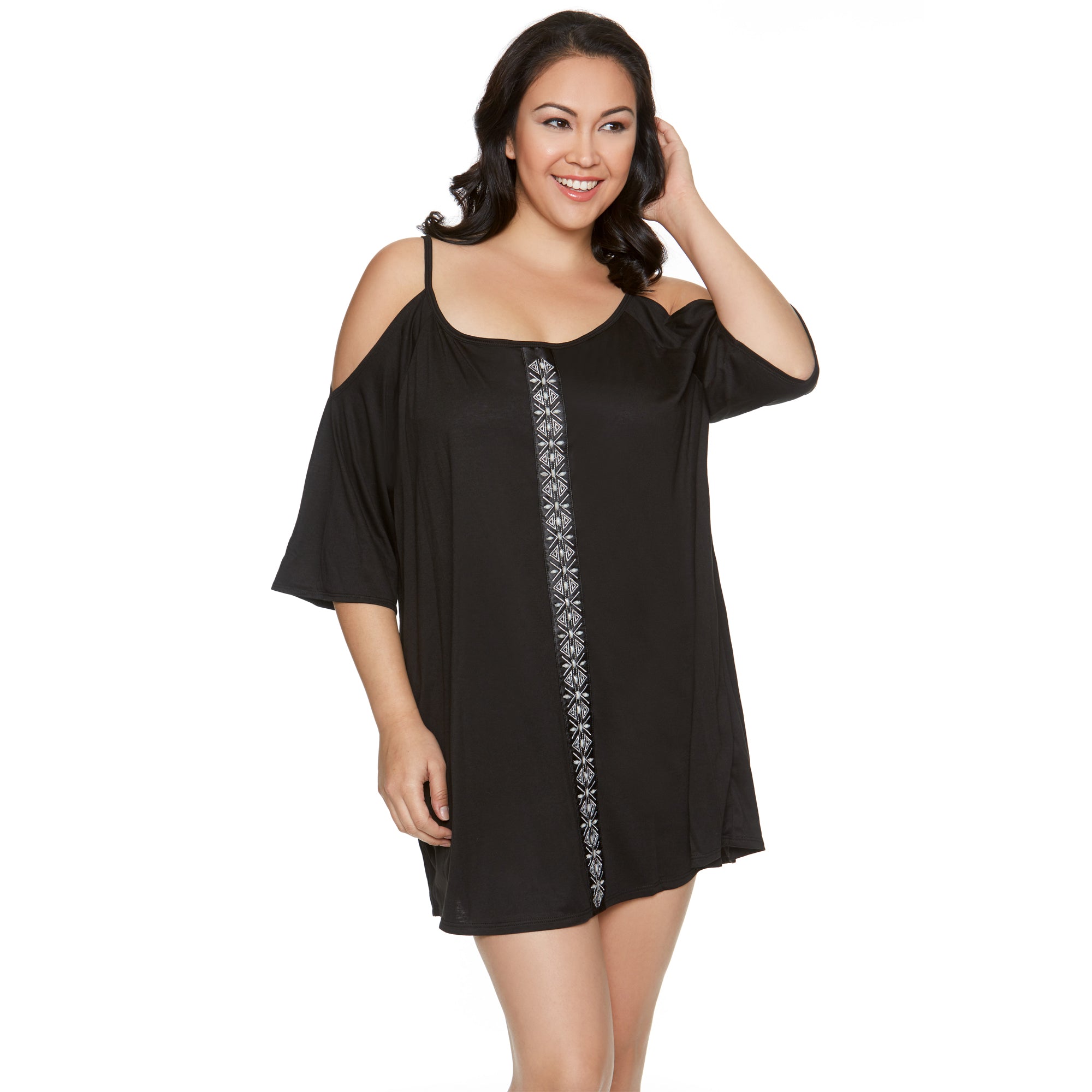 dotti plus size swim cover up