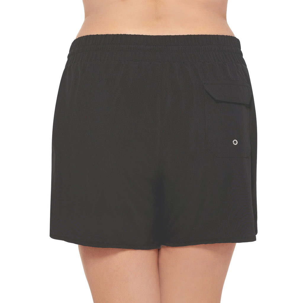 womens swim shorts with built in brief