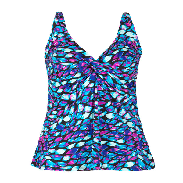 T.H.E Swimwear - Twist Front Plus Size Swim Top at Swimsuits Just For Us