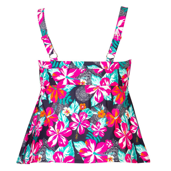 Fiji Floral Underwire Plus Size Swimwear Tankini Top – Swimsuits Just ...