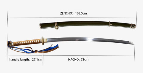 damascus saber sword length