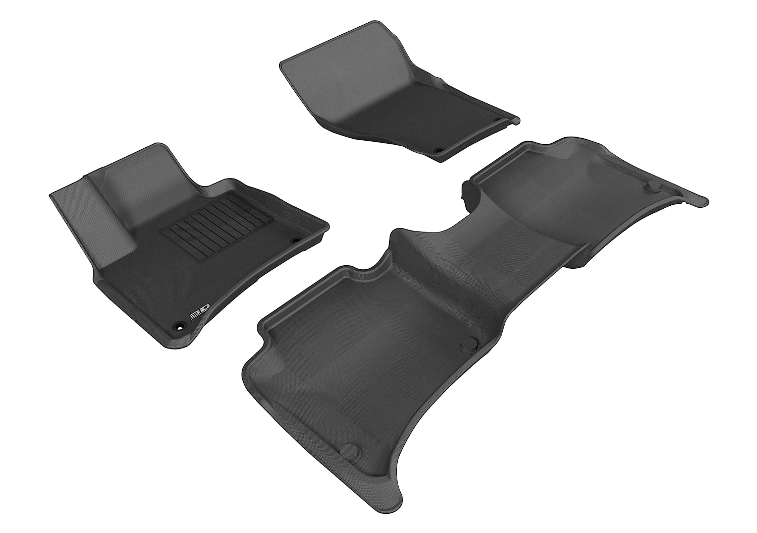 3D MAXpider 2008-2020 BMW X6 E71 Kagu 1st & 2nd Row Floormats - Black L1BM06201509