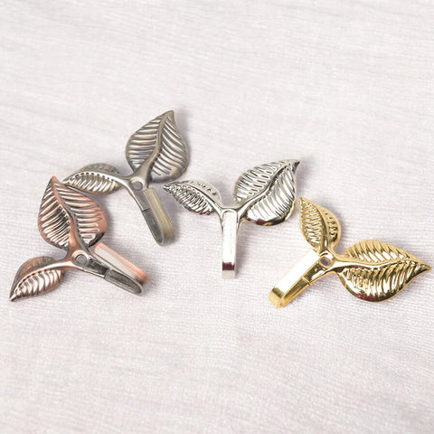 Aubree Leaf Metal Holdbacks