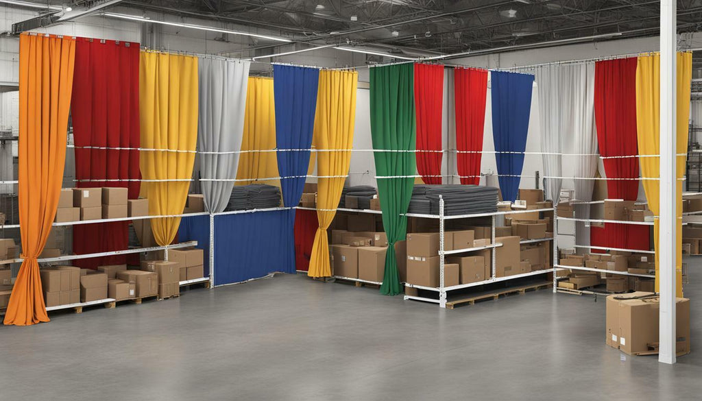 Customizable Warehouse Divider Curtains