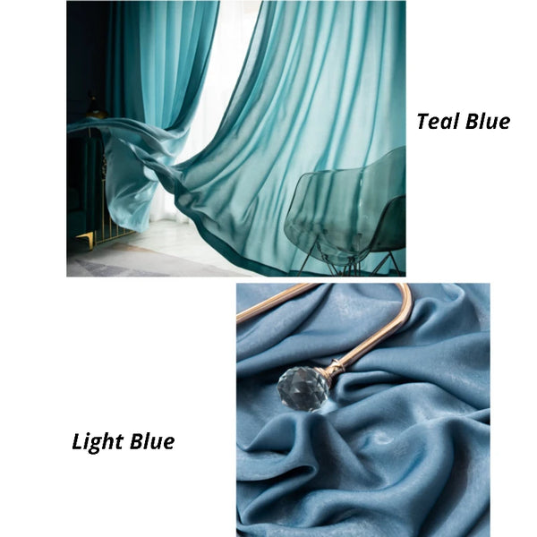 Gauze Minimalist Light Filtering Privacy Custom Curtain