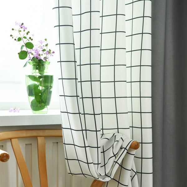 Color-Blocking Light Filtering Custom Curtain