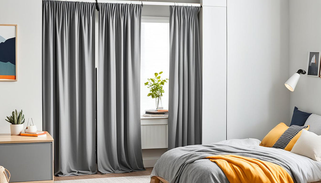 dorm room curtain ideas