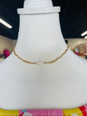 Pearl Cross Necklace - pinkpeachboutique