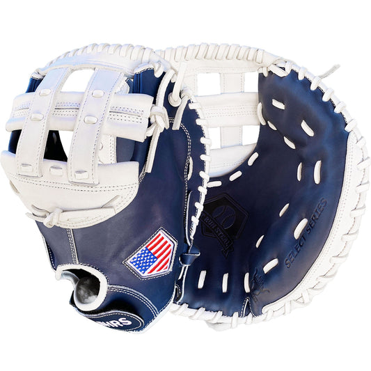 All Leather 33.5-Inch Baseball Catcher's Mitts: Hit Run Steal