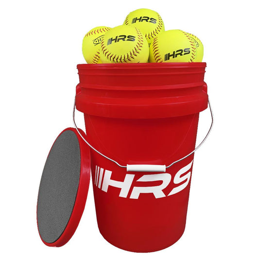 Fast Pitch 12 inch Practice Softballs - Hit Run Steal 6 Softballs