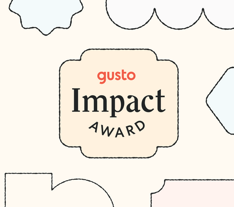 Gusto Impact Award for small businesses