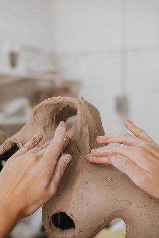 Pottery in the Ila Ceramica studio