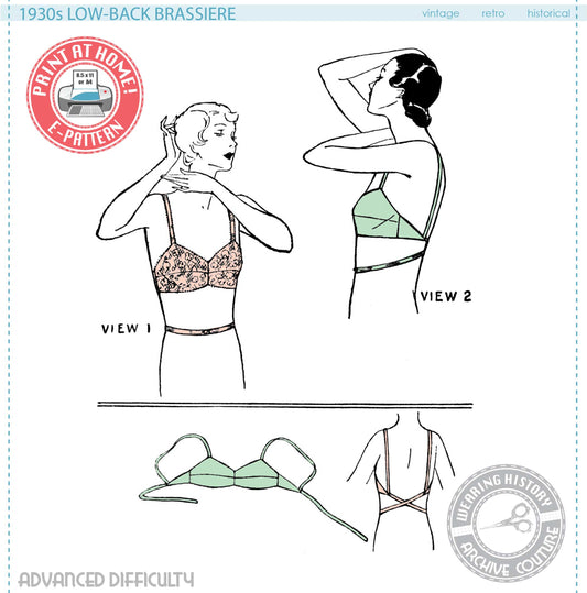 1950's Bullet Bra PDF Sewing Pattern Download