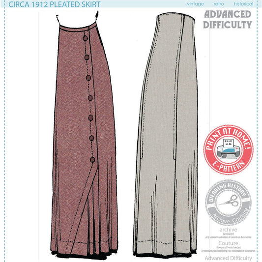 1920s Dress With Four Gored Skirt Sewing Pattern Bust Sizes 36-46 Peerless  Pattern Co Reproduction, 7425