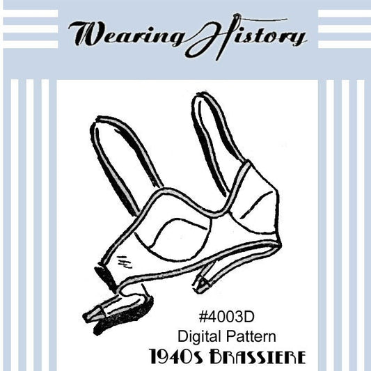 1940s vintage lingerie sewing pattern bra petticoat bloomers 1783
