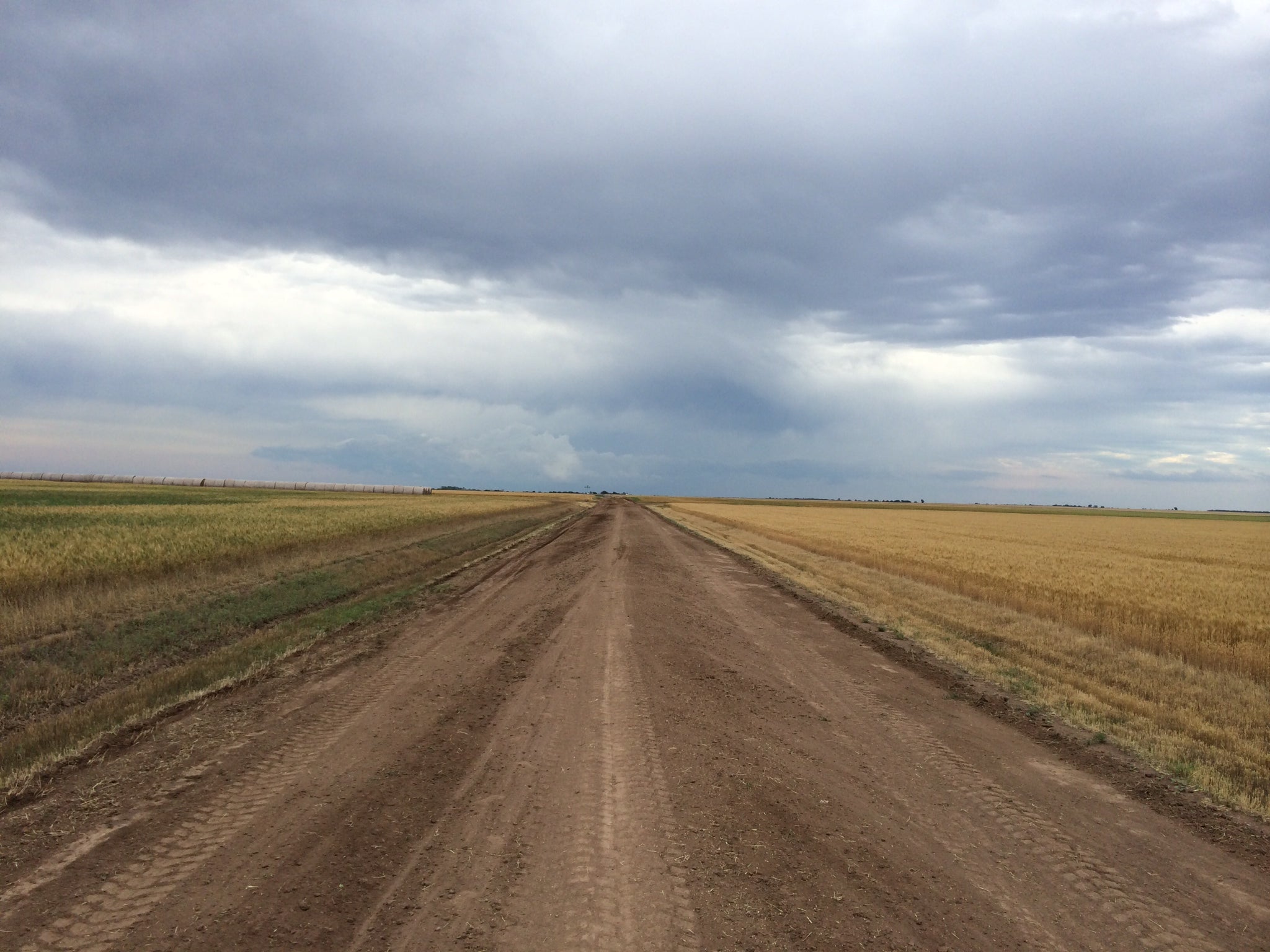 stormy country road