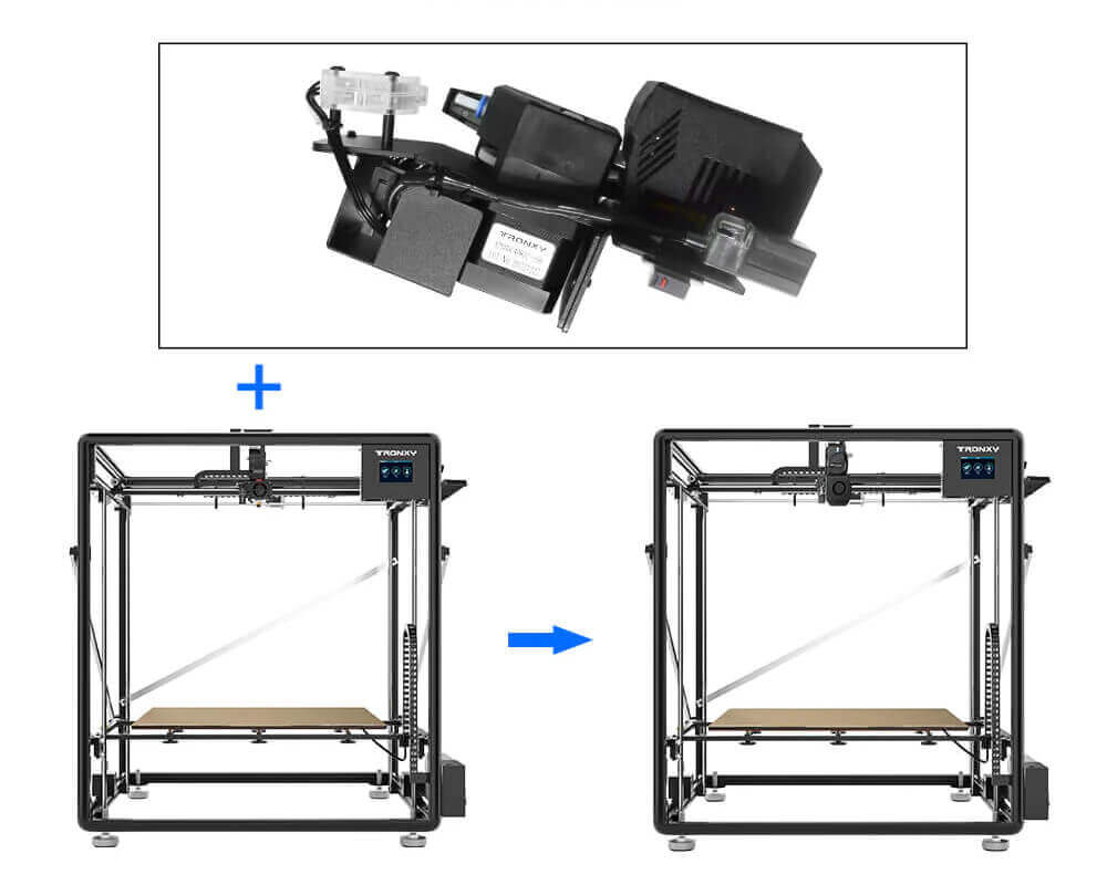 Tronxy 320 Degree Hotend 1.75mm Direct Drive Extruder Print PP / PC High Temperature Upgrade Print Head for VEHO Series 3D Printers Tronxy 3D Printer | Tronxy Large 3D Printer | Tronxy Large Format Veho 600 800 1000 3D Printer