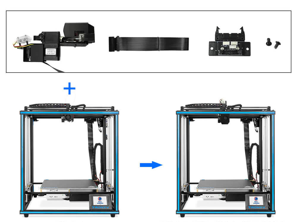 Tronxy 320 Degree Hotend Direct Drive Extruder Print PP / PC High Temperature Upgrade Print Head for X5SA / X5SA 400 / X5SA 500 Series 3D Printers Tronxy 3D Printer | Tronxy Large 3D Printer | Tronxy Large Format Veho 600 800 1000 3D Printer