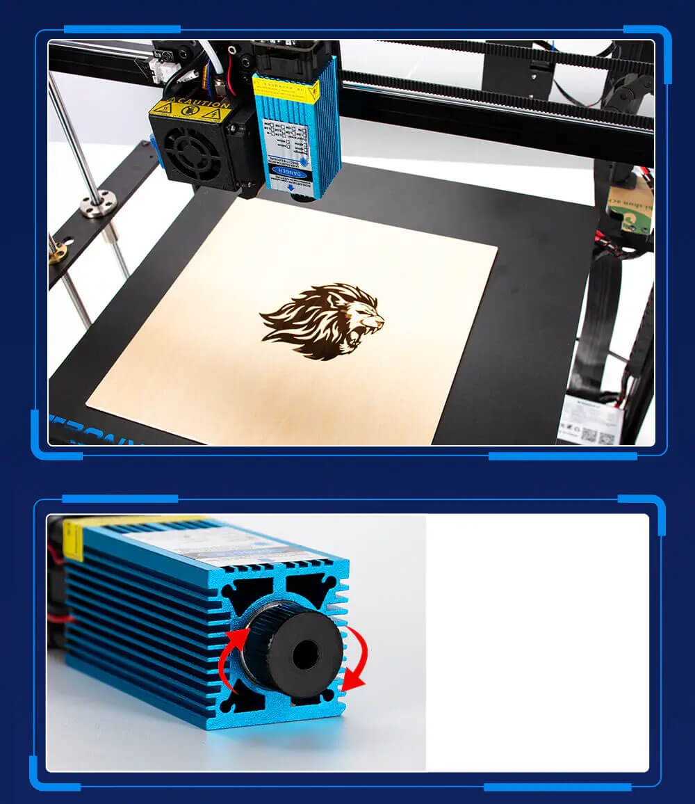 Tronxy 3D Printer 500nW Laser Engraving Module Kits for 3D Printing X5SA Series and XY-2 PRO Series Tronxy 3D Printer | Tronxy Large 3D Printer | Tronxy Large Format Veho 600 800 1000