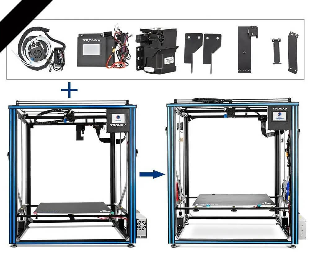 Tronxy 3D Printer PRO-2E Upgrade Kits for X5SA-500 PRO to X5SA-500 PRO-2E Tronxy 3D Printer | Tronxy Large 3D Printer | Tronxy Large Format Veho 600 800 1000