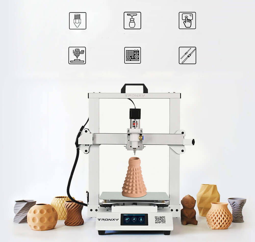 Tronxy Moore 2 Ceramic & Clay 3D Printer DIY Kit 255mm*255mm*260mm Tronxy 3D Printer | Tronxy Moore 3D Printer | Tronxy Clay 3D Printer