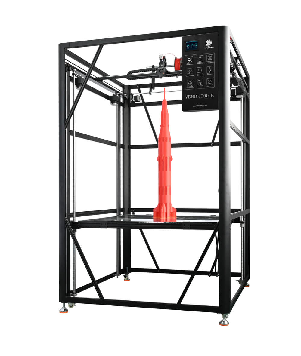 Tronxy VEHO 1000-16 Large Scale 3D Printer Big Format Direct Drive 3D Printer Build Size 1000x1000x1600mm 320 Degree Hotend Tronxy 3D Printer | Tronxy Large 3D Printer | Tronxy VEHO Large Format 3D Printer