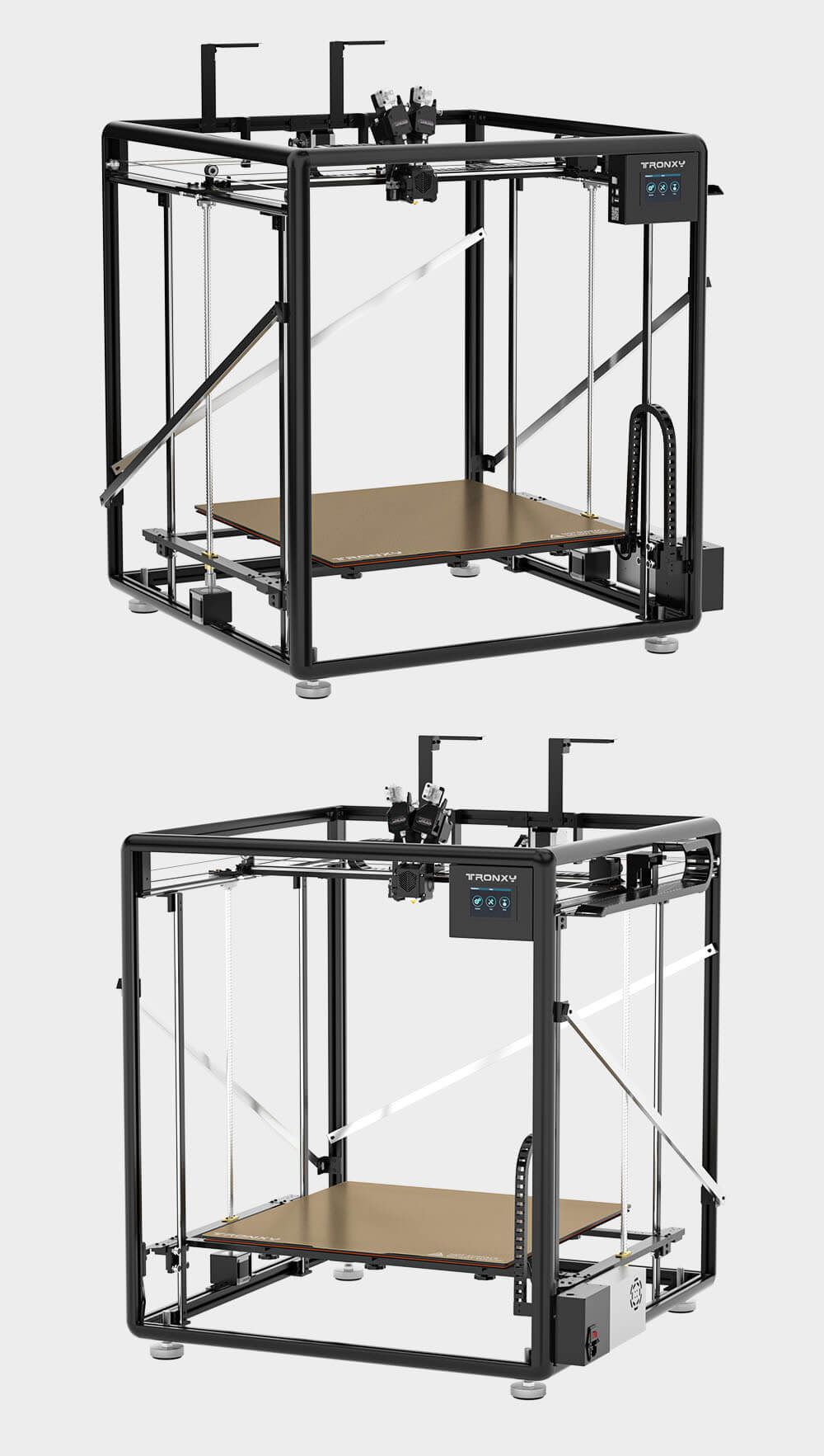 Tronxy VEHO 600 2E Multicolor 2-In-1-Out Dual Extruder Large Size Direct Drive 3D Printer 600x600x600mm Tronxy 3D Printer | Tronxy Large 3D Printer | Tronxy VEHO Large Format 3D Printer