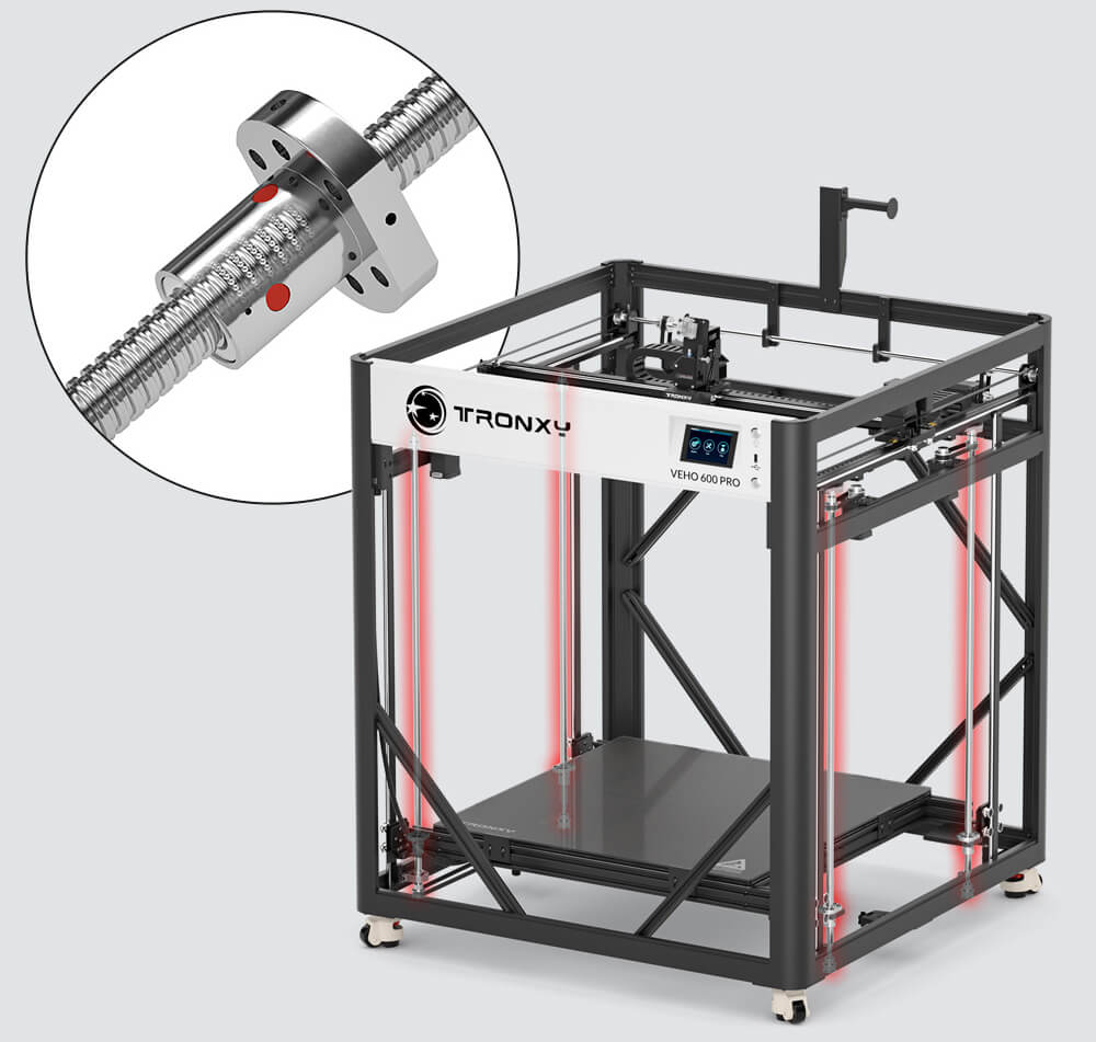 Tronxy VEHO 600 Pro Large 3D Printer Kit Direct Drive Professional 3D Printer Size 600x600x600mm