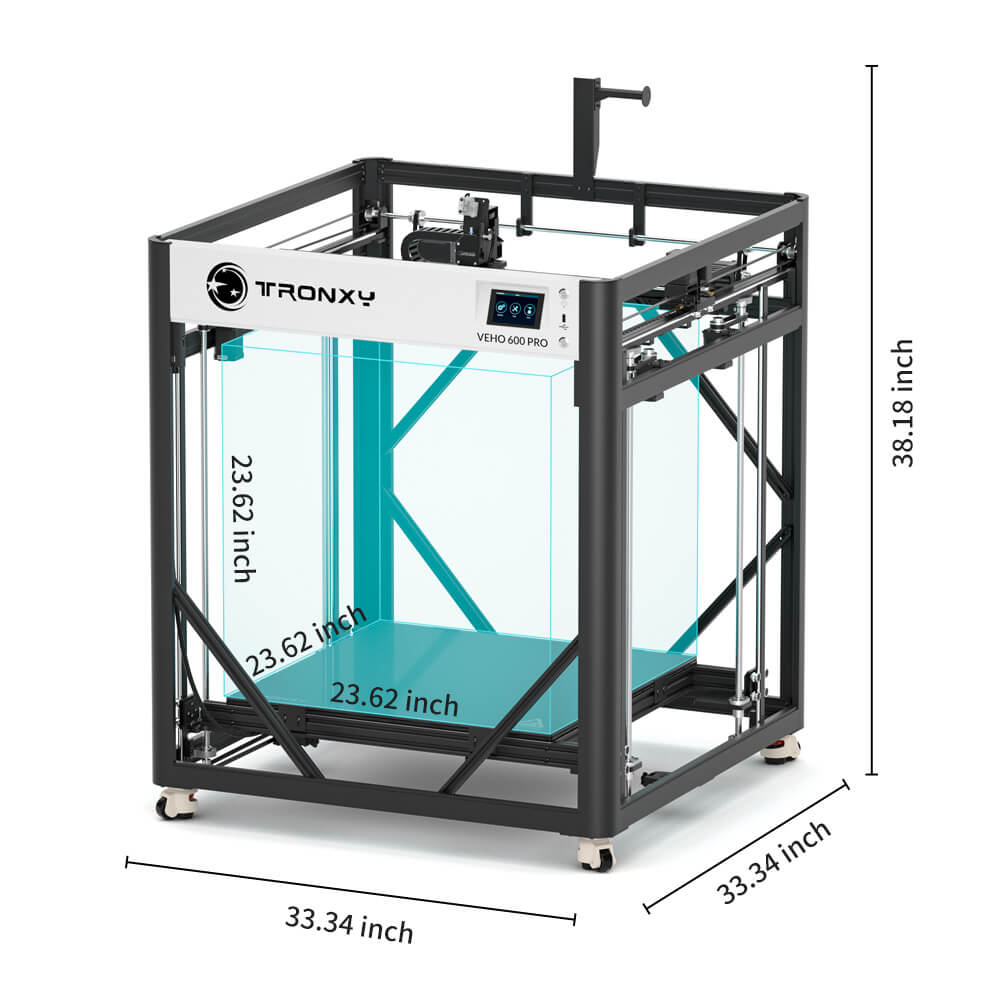 Tronxy VEHO 600 Pro Large 3D Printer Kit Direct Drive Professional 3D Printer Size 600x600x600mm