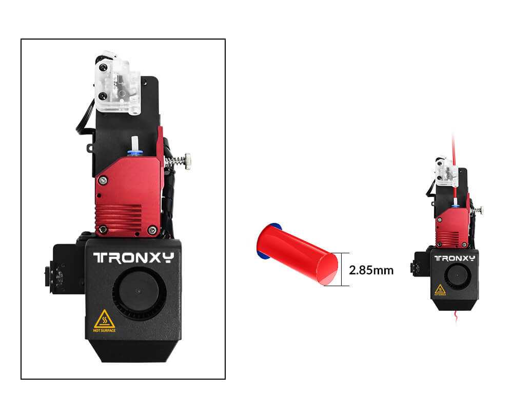 Tronxy VEHO Series 2.85mm All-Metal Hotend Extruder Direct Drive Extruder Print Head kits Tronxy 3D Printer | Tronxy Large 3D Printer | Tronxy Large Format Veho 600 800 1000 3D Printer