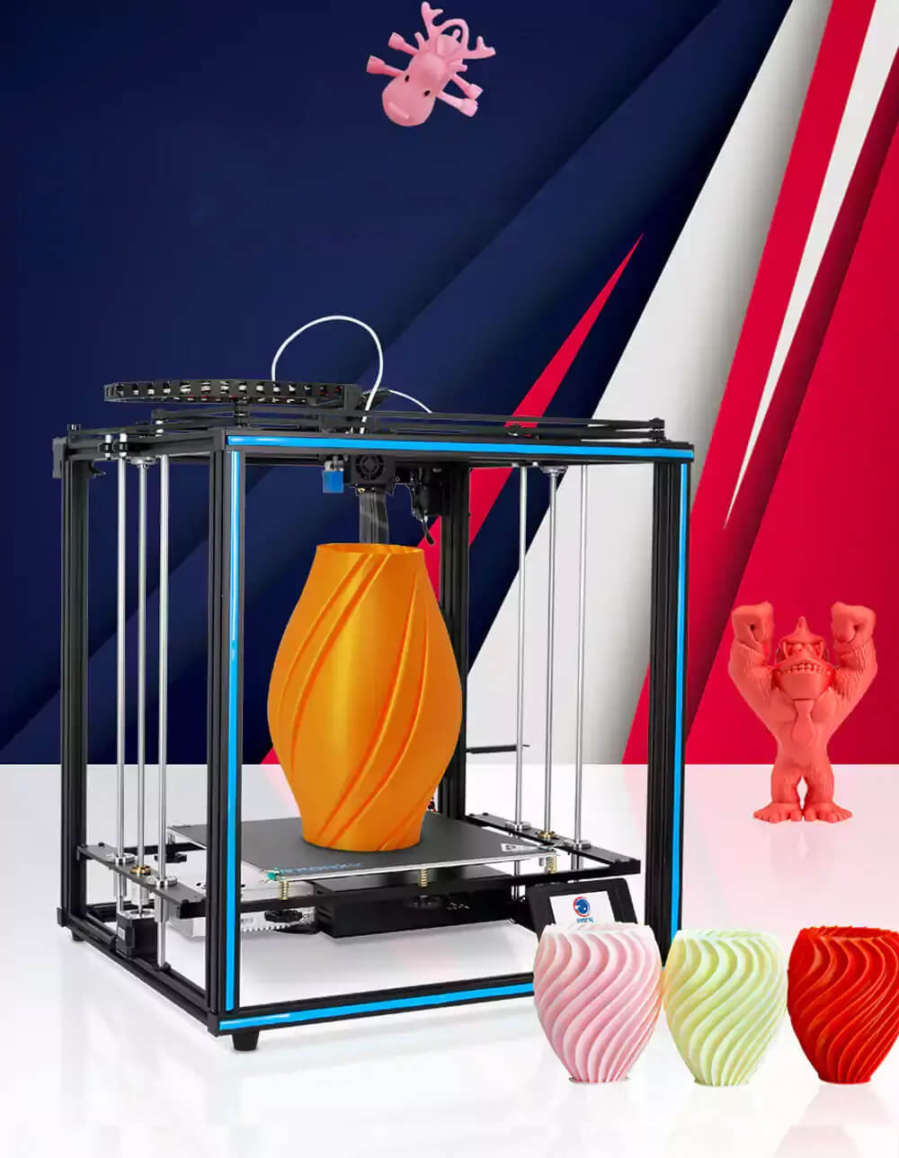 Tronxy X5SA-400 DIY 3D Printer Kit Power Off Resme Print Larger Print Size 3.5 Inch Touch Screen PLA TPU ABS Filament Tronxy 3D Printer | Tronxy Large 3D Printer | Tronxy X5SA 400 Large Format 3D Printer