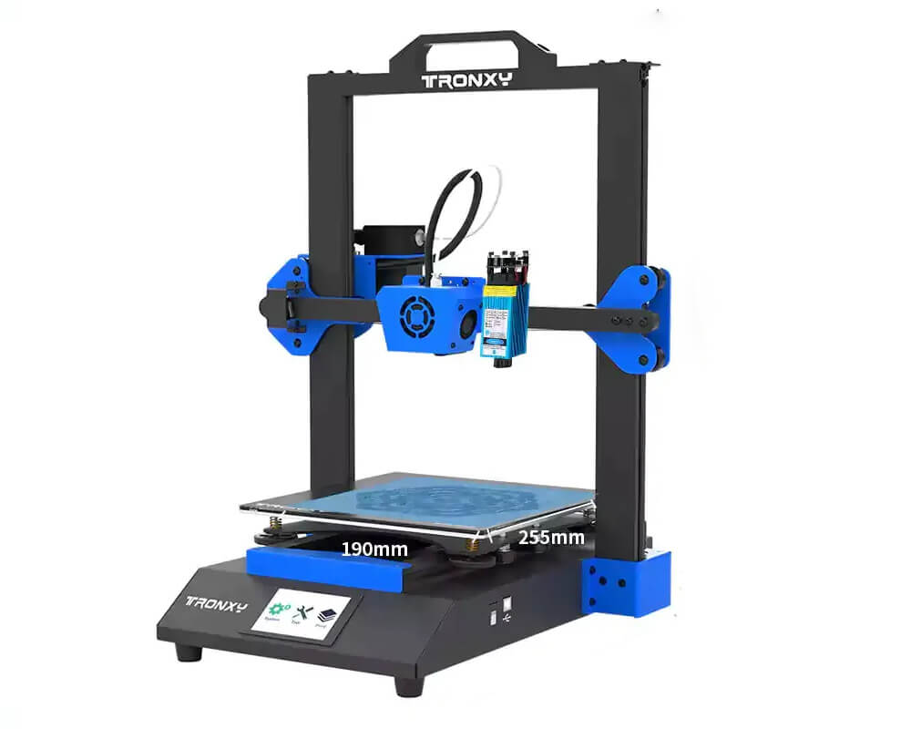 Tronxy XY-3 SE Standard 2-in 1 Set Laser 3-in-1 Set 3D Printer DIY Kit 255x255x260mm Tronxy 3D Printer | Tronxy XY3 3D Printer | Tronxy XY 3 3D Printer