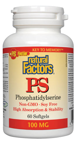 Natural Factors 磷脂絲胺酸 Phosphatidylserine PS