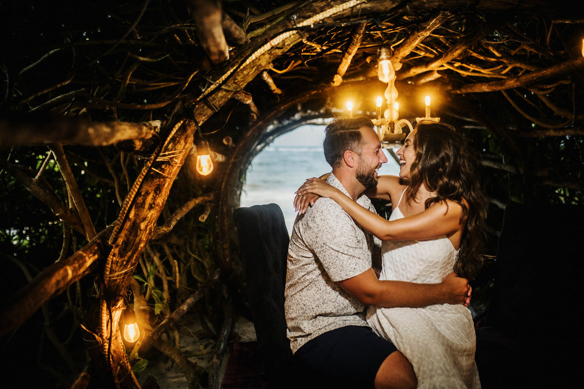 Bryan and Olivia engagement at Casa Malca in Tulum