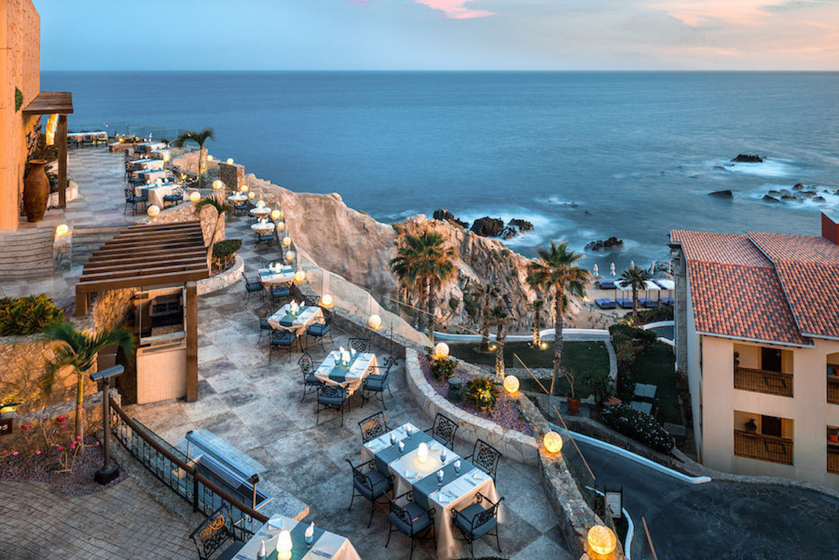 Image of Hacienda Encantada restaurant overlooking ocean