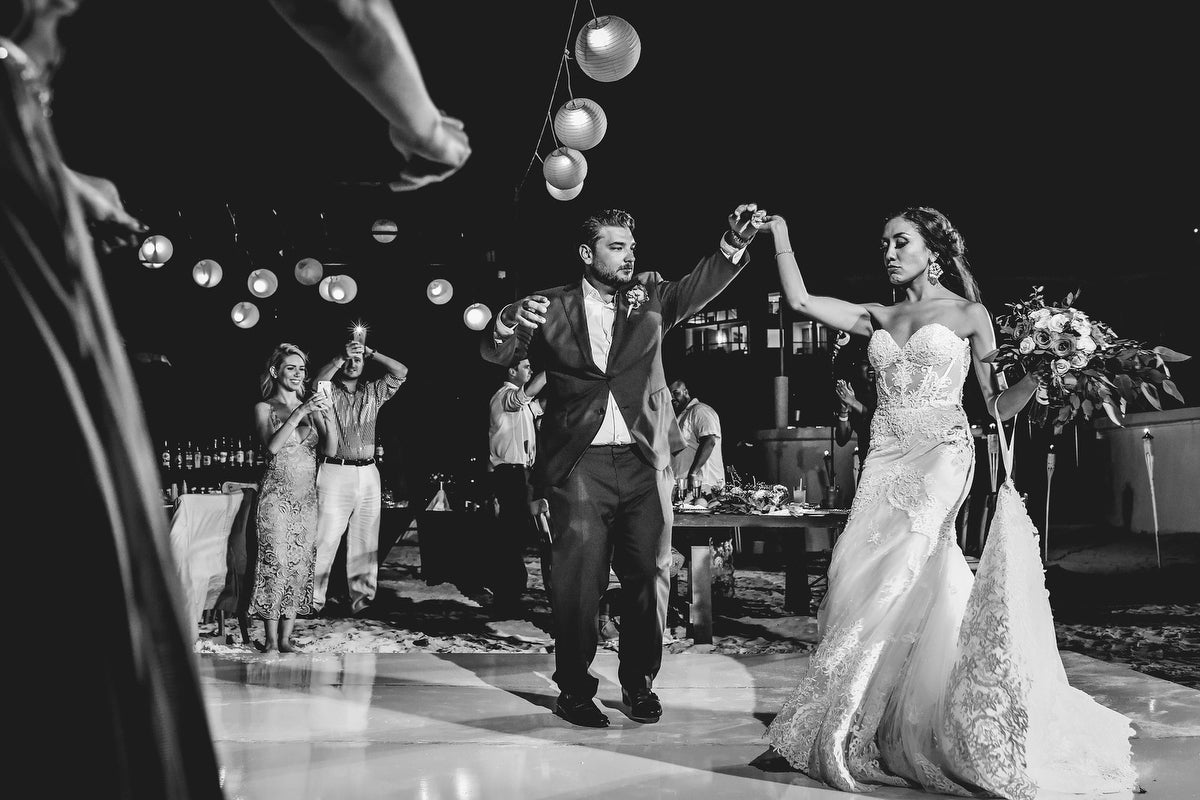 First dance at playacar wedding reception