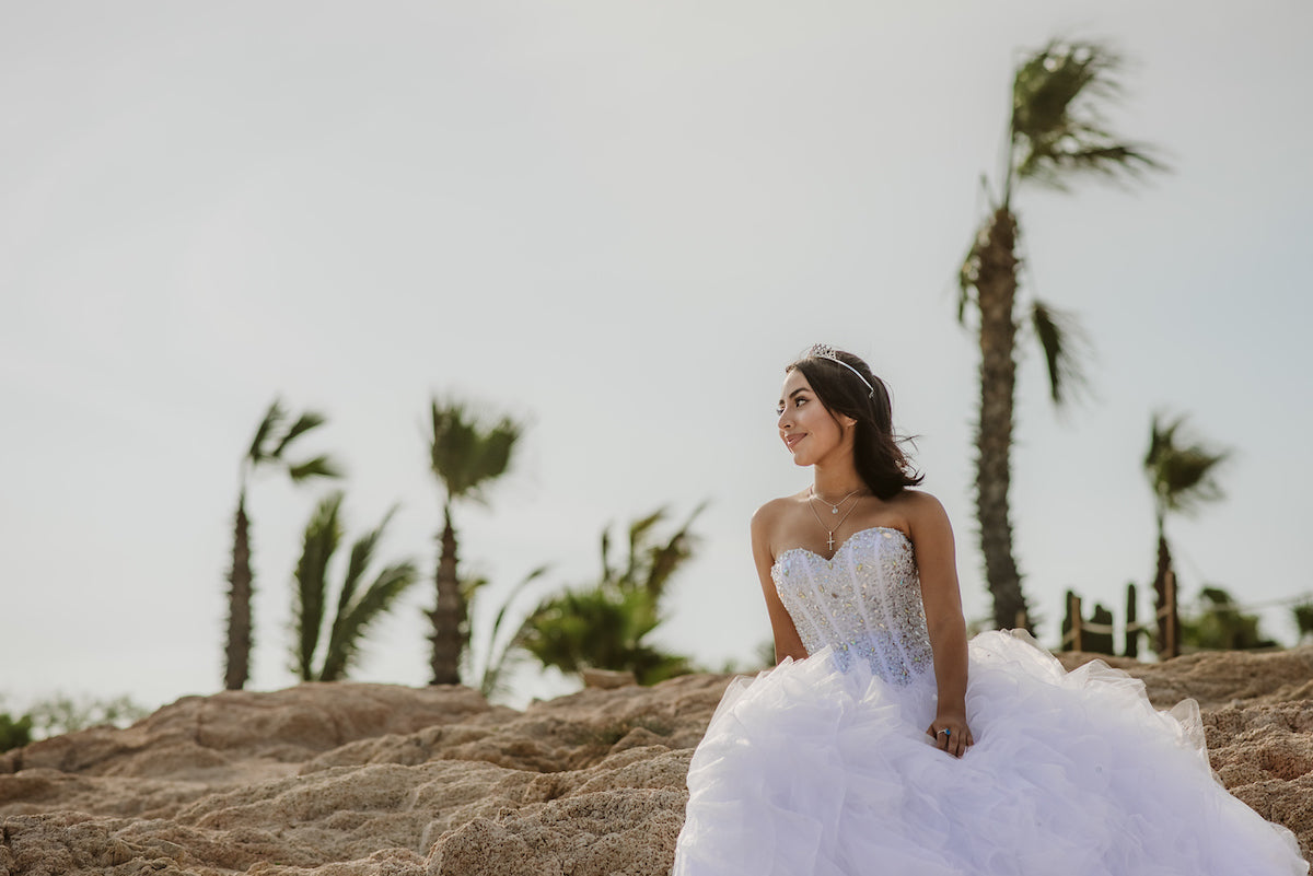 Quinceañera portrait at Grand Fiesta Americana Los Cabos