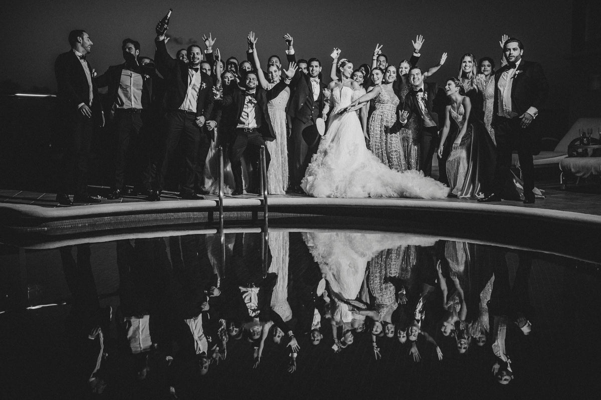 Wedding party at Fiesta Americana Coral Beach Cancun